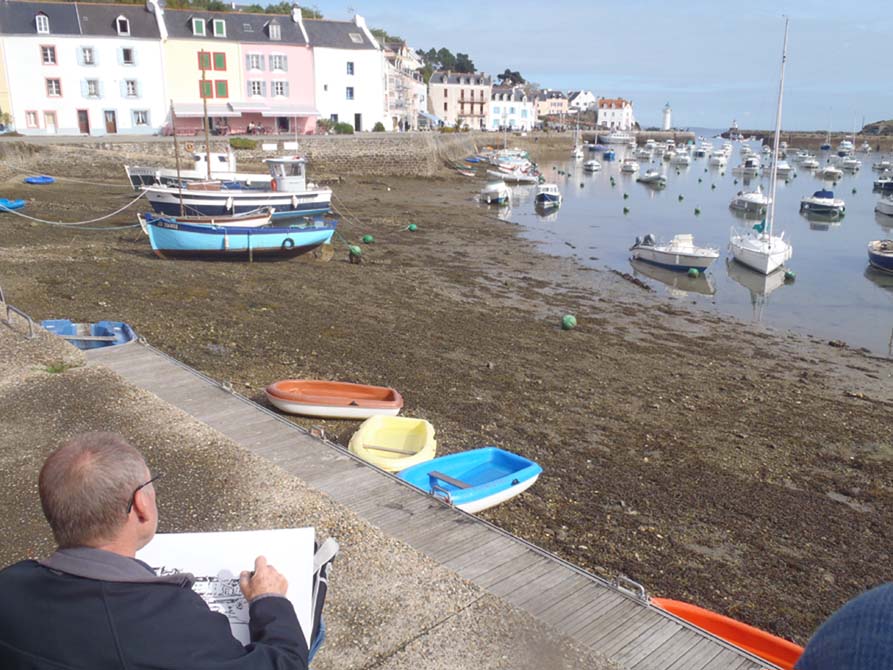 Dessin à Sauzon