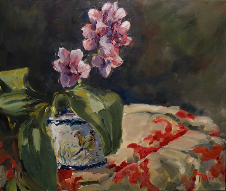 L'orchidée rose