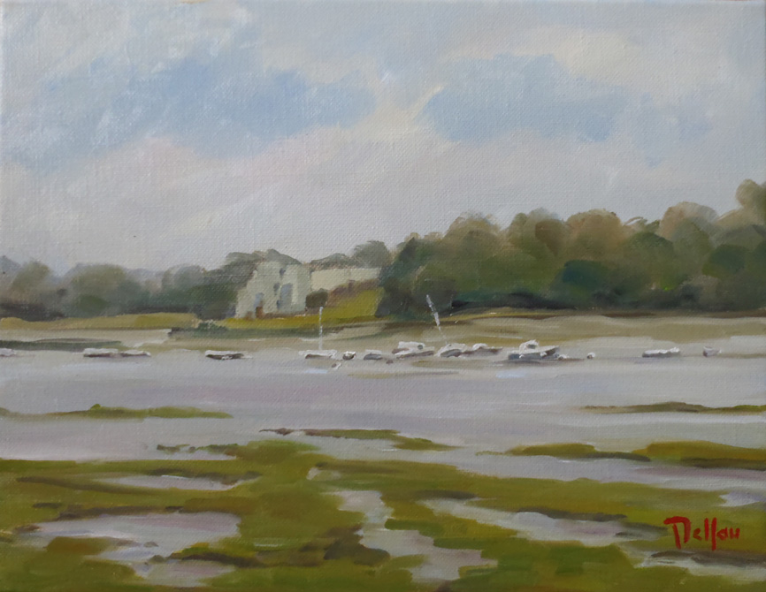 Ria à marée basse