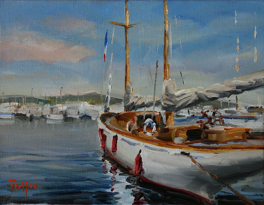 Voilier à quai