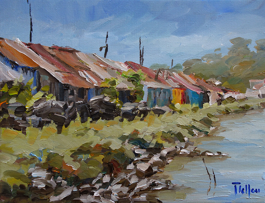 Les cabanes au bord de l'eau