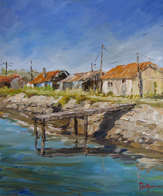 Ponton sur le chenal