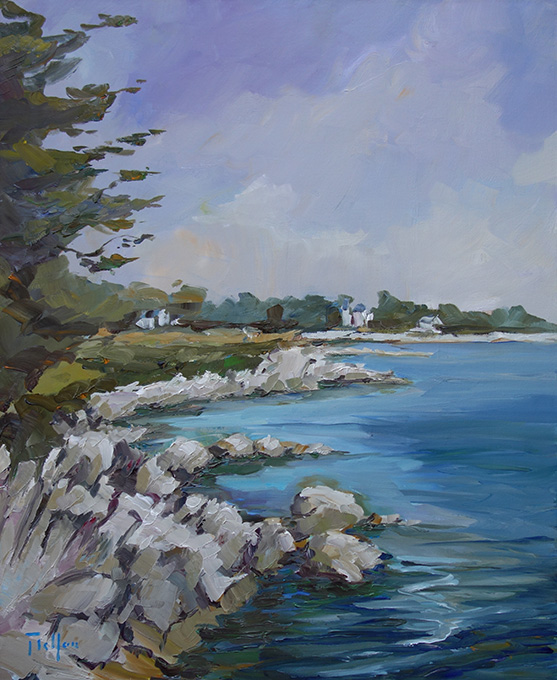 Côte rocheuse en Bretagne