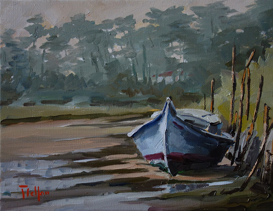 Pinasse à marée basse