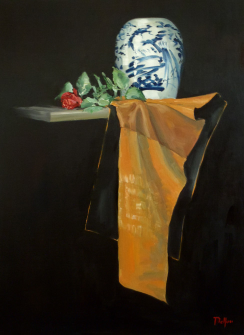 La potiche et la rose