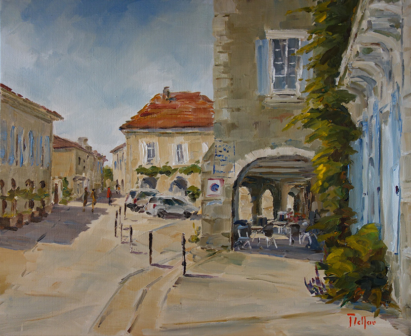 La place de La Romieu