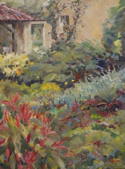 Massif fleuri