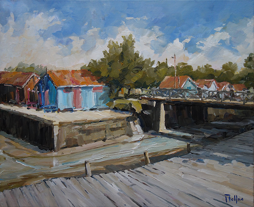 Le pont des cabanes du Château