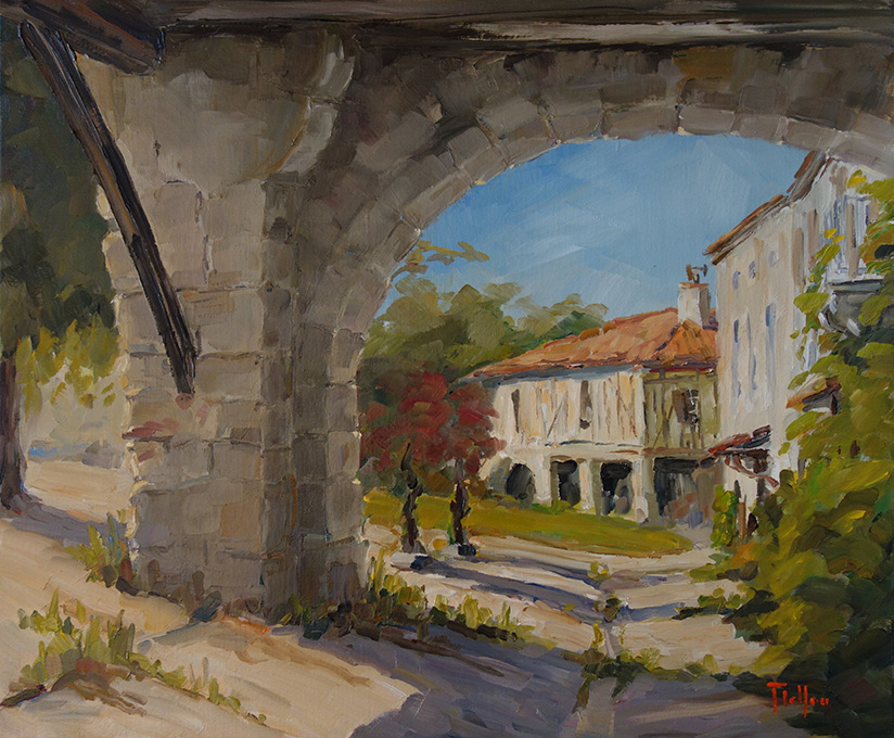Arcades à La Romieu - Gers