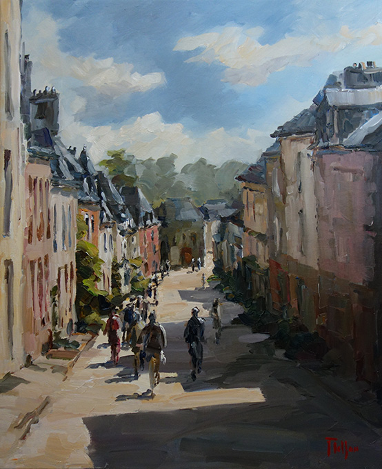 Ruelle bretonne ensoleillée