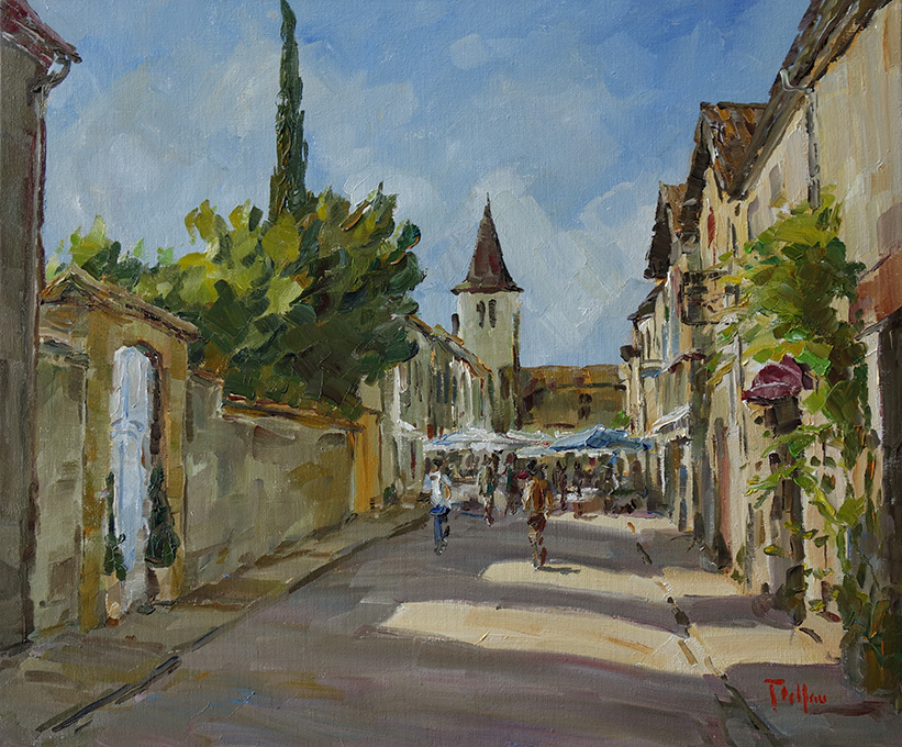 Montpazier jour de marché